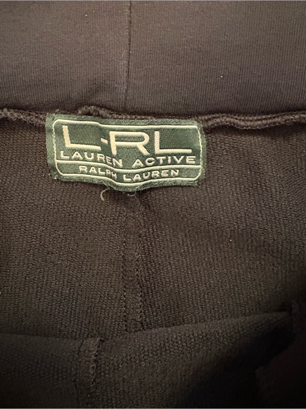 Lauren Ralph Lauren Black Cropped Women’s Stretch Athleisure Capri Lounge Pants - Picture 9 of 11